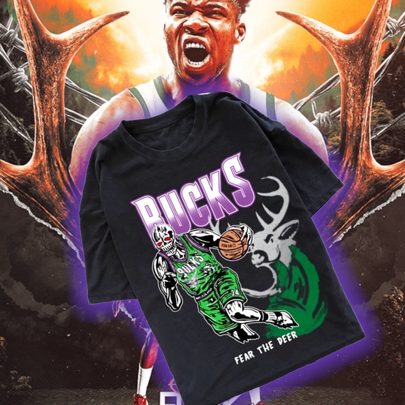 🆕 OG @warrenlotas 🪓@bucks 🏀 Fear the Deer 🦌 Tee 👕
